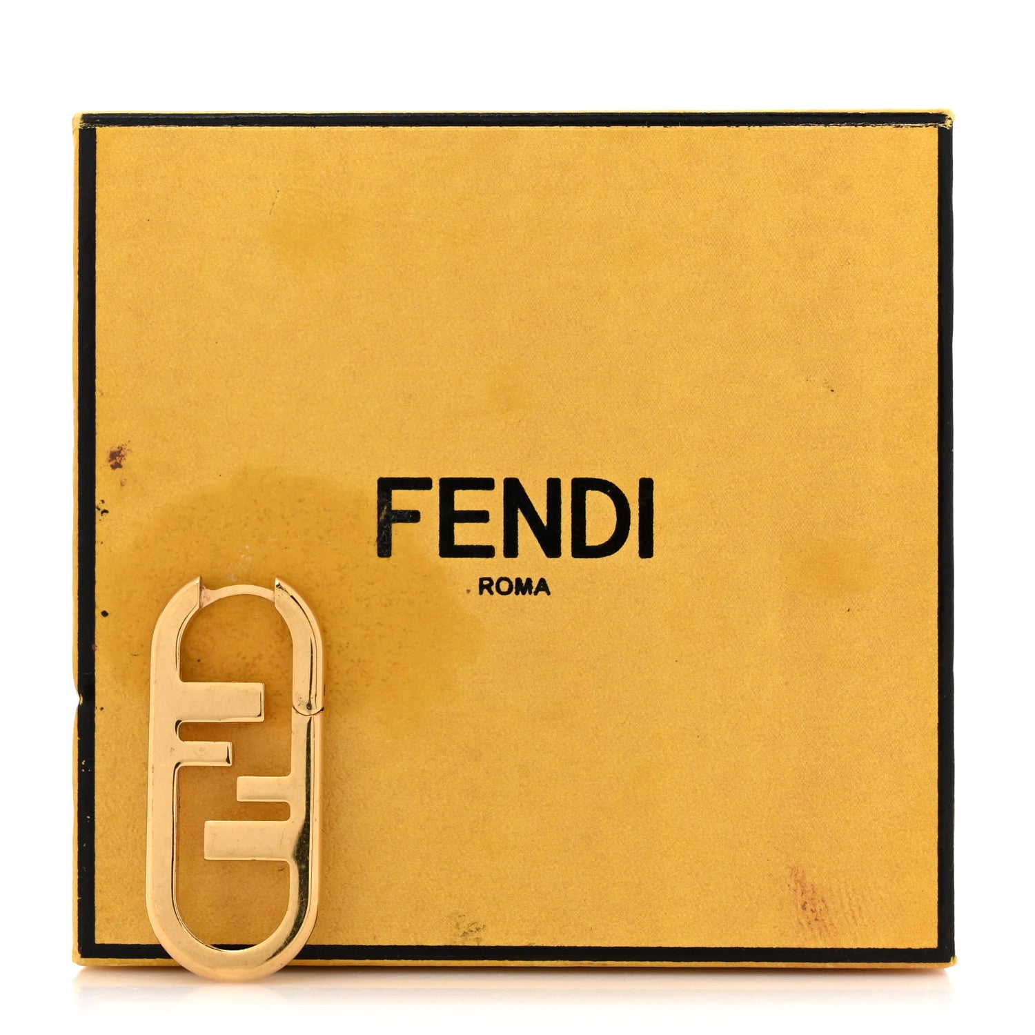 Fendi Metal FF O'Lock Single Earring Gold 5 of 5