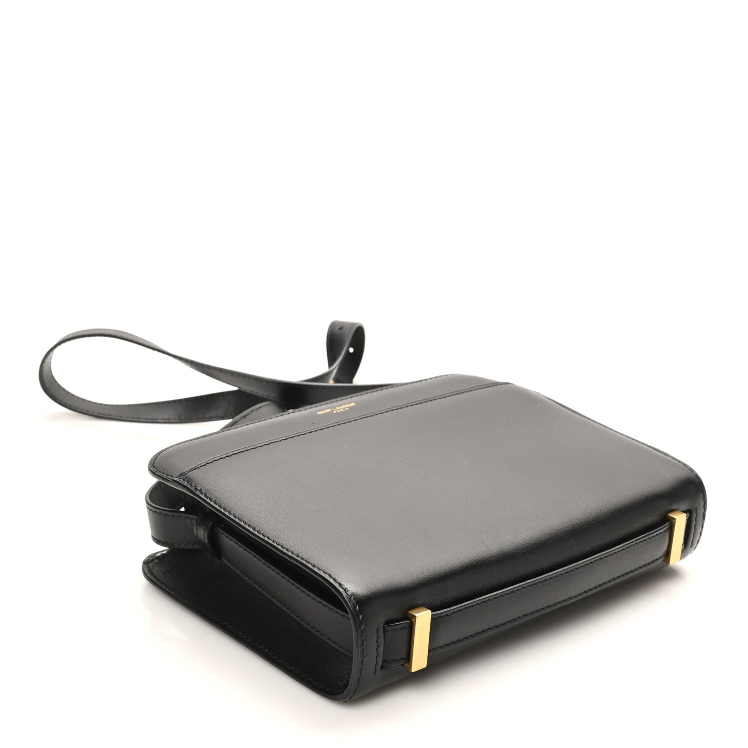 Saint Laurent Calfskin Reverse Satchel Black 4 of 10