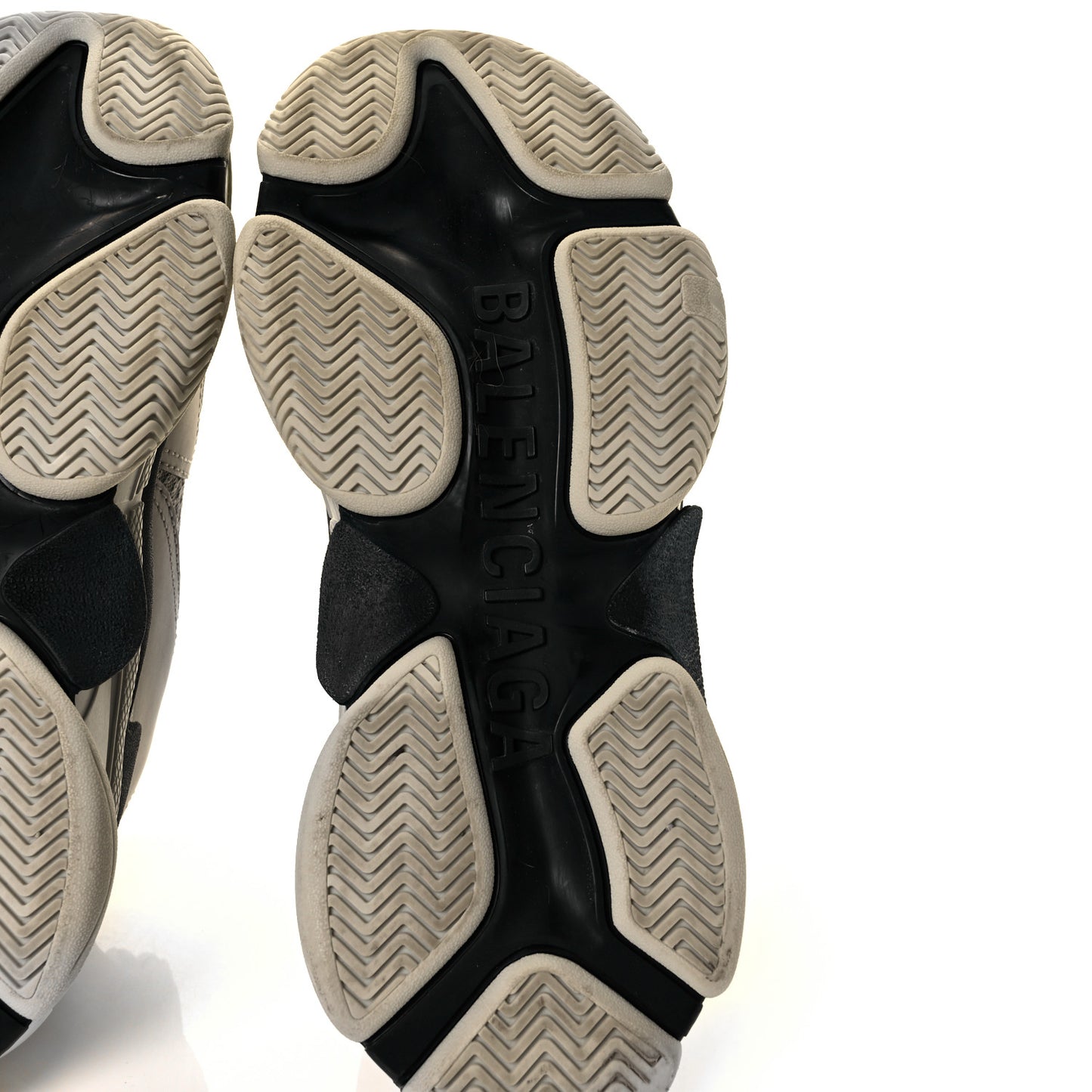 Fabric Mesh Mens Triple S Sneakers 39 Yellow Grey White