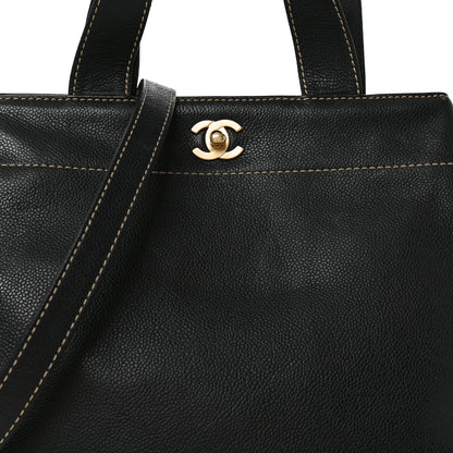 Chanel Caviar Shopping Tote Black 8 of 11