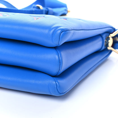 Louis Vuitton Lambskin Embossed Monogram Vuittamins Coussin PM Blue Red 8 of 8