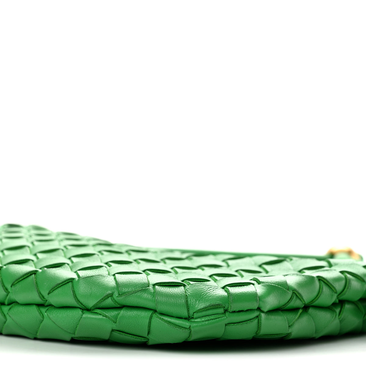 Nappa Intrecciato Small Turn Pouch Parakeet