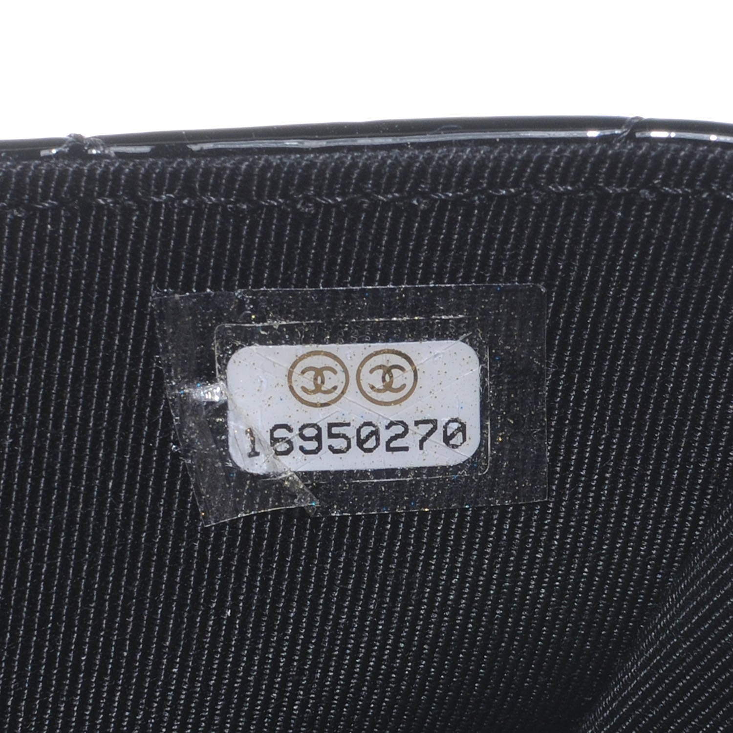 Chanel Patent Quilted Travel Wallet Black 8 of 8