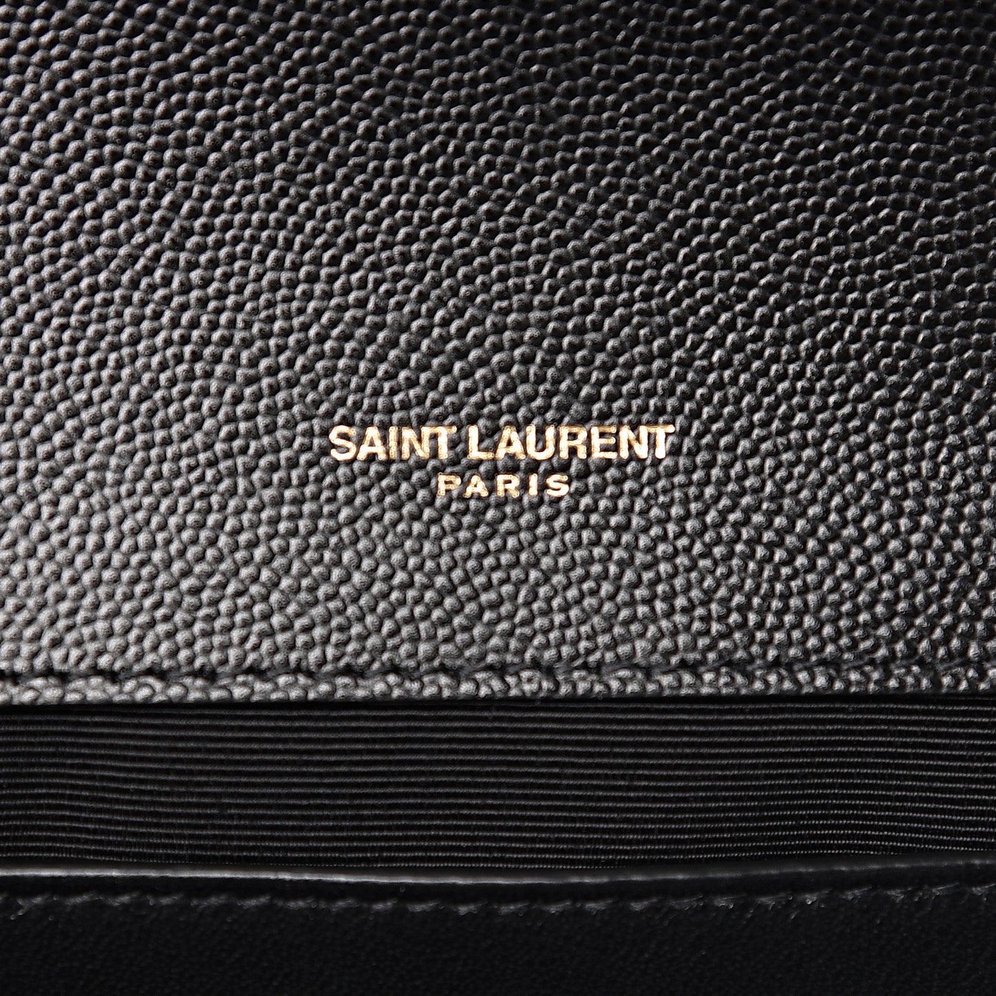 Grain De Poudre Medium Classic Monogram Kate Satchel Black