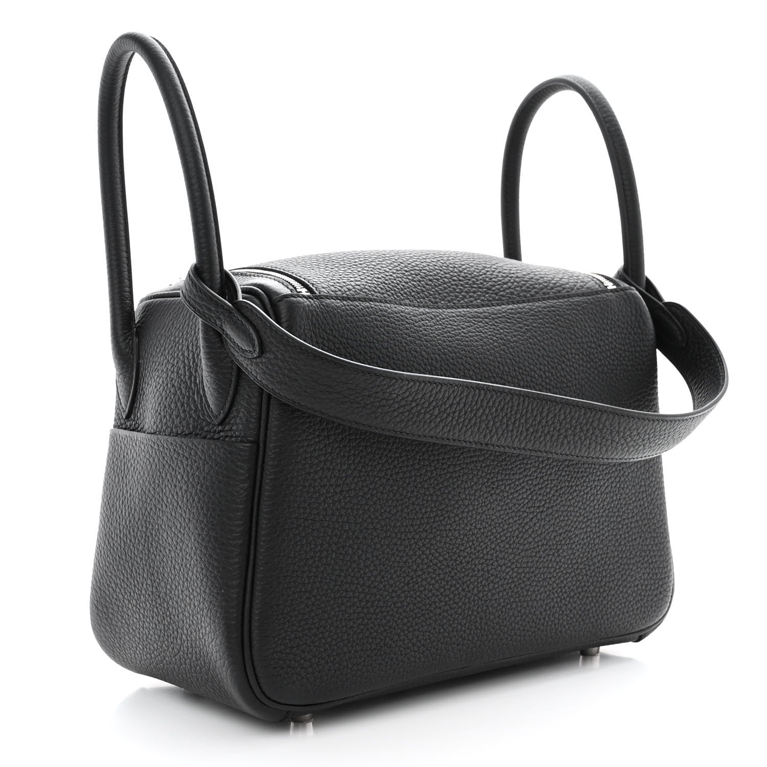 Hermes Taurillon Clemence Lindy 26 Black 3 of 11