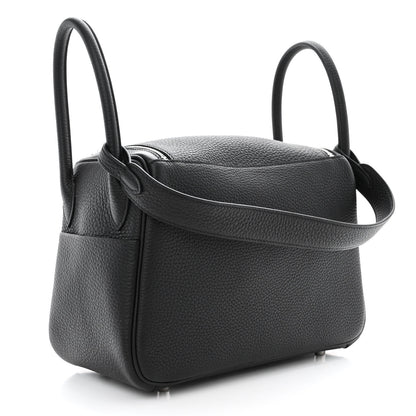 Hermes Taurillon Clemence Lindy 26 Black 3 of 11