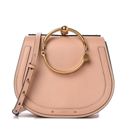 Chloe Calfskin Suede Medium Nile Bracelet Bag Biscotti Beige 1 of 7