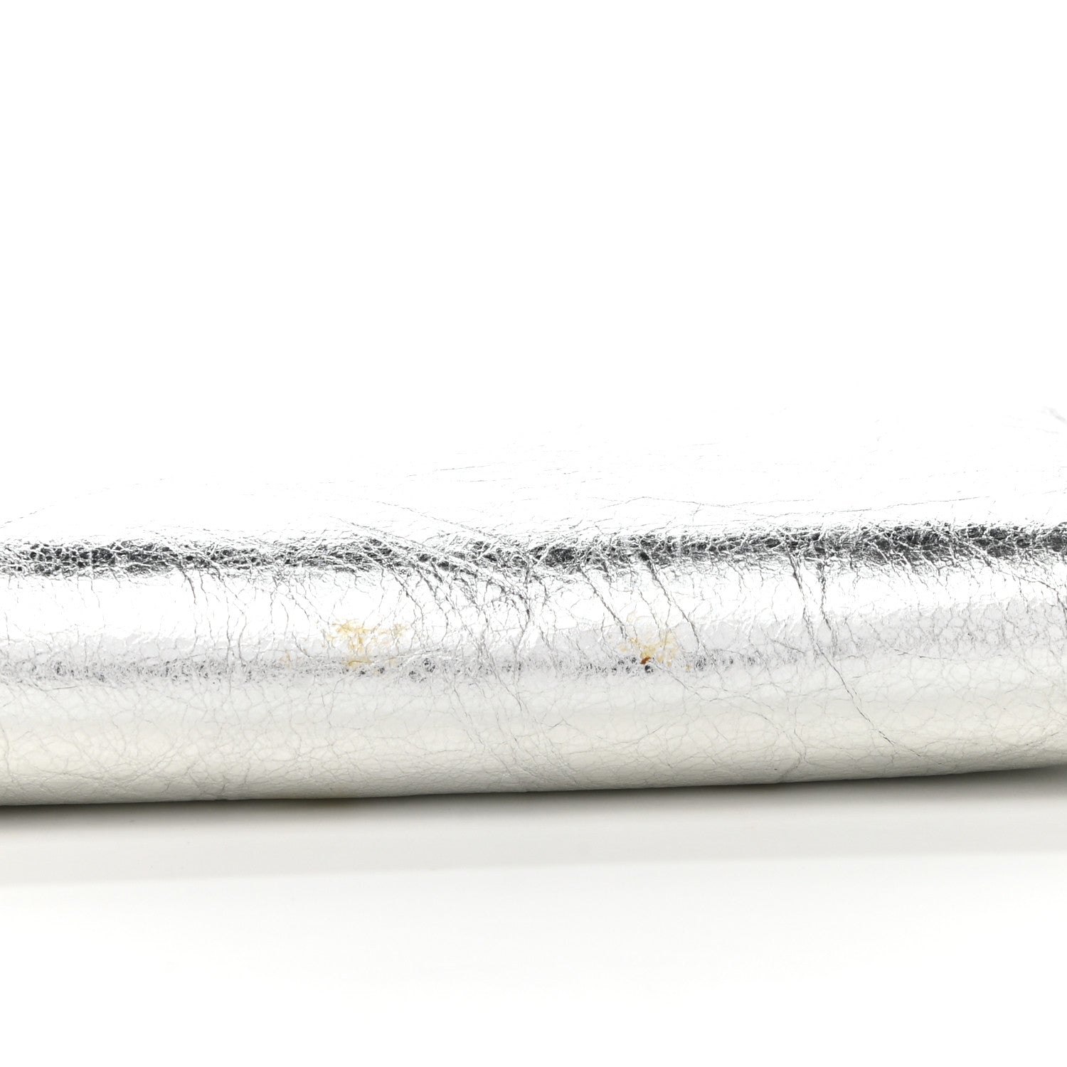 Balenciaga Metallic Calfskin Essential Continental Zip Around Wallet Silver 7 of 8