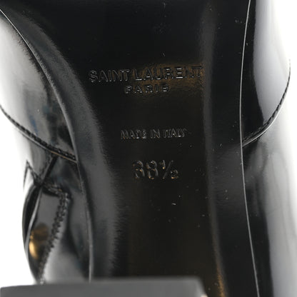 Saint Laurent Vitello Marilyn Auteuil 105 Ankle Zip Boots 38.5 Black 7 of 10