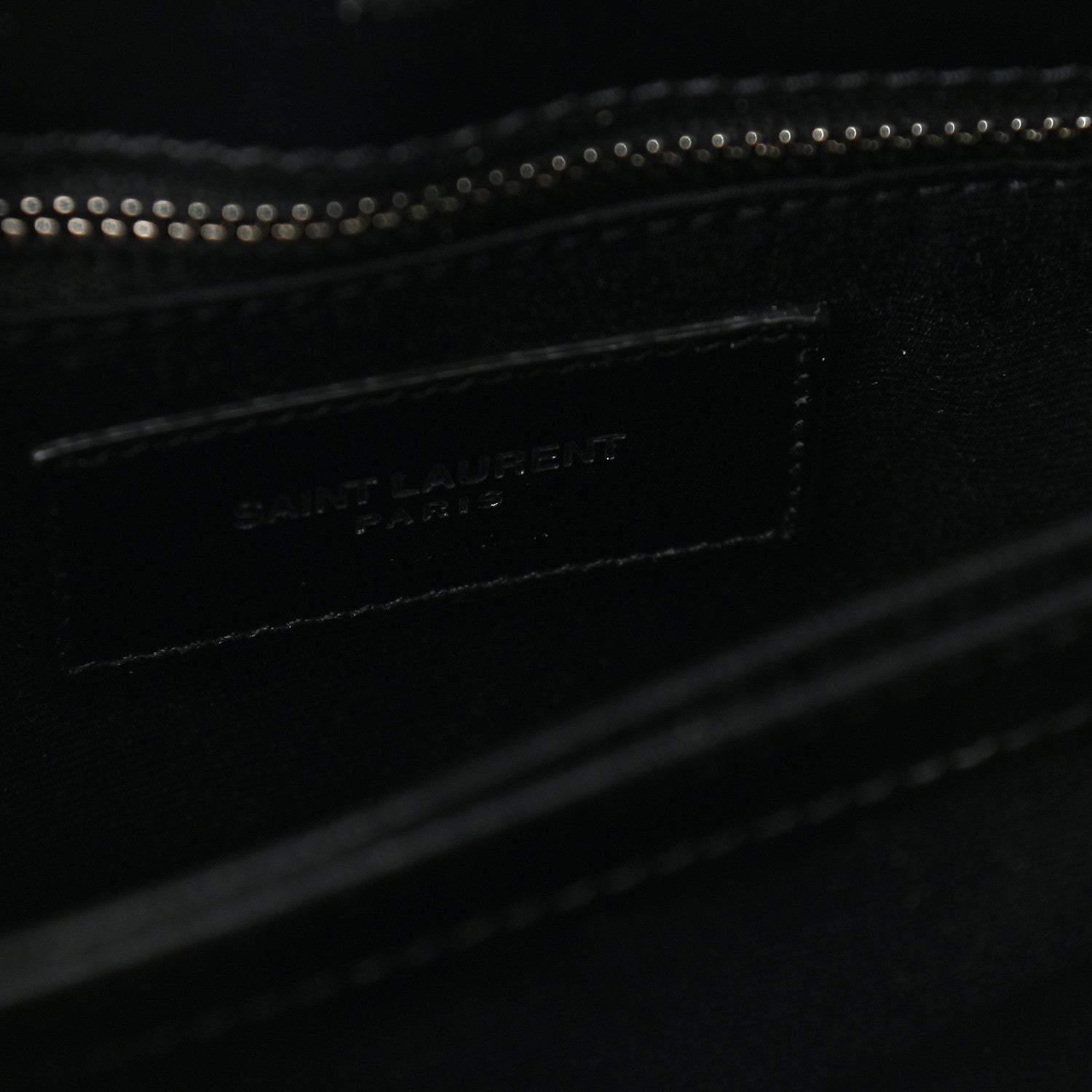 Saint Laurent Calfskin Y Quilted Monogram Toy Loulou Crossbody Bag Black 7 of 9