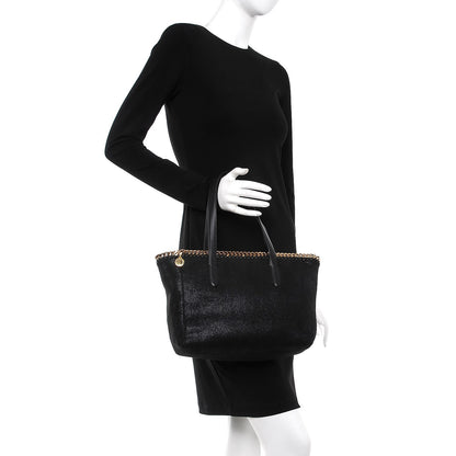 Stella McCartney Shaggy Deer Falabella Tote Black 2 of 8