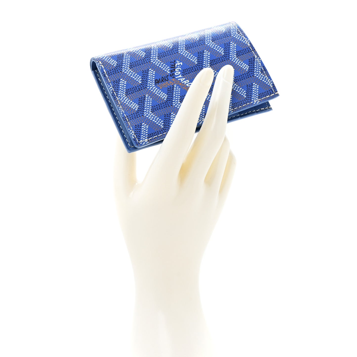 Goyardine Saint Pierre Card Holder Blue