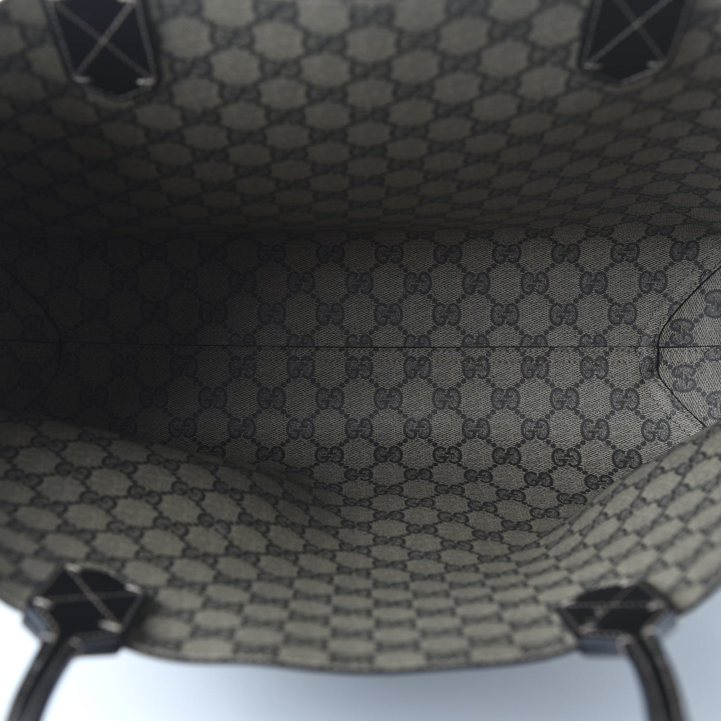 Calfskin GG Supreme Monogram Medium Reversible Tote Black