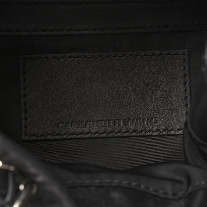 Alexander Wang Calfskin Quilted Prisma Skeletal Backpack Black 6 of 9