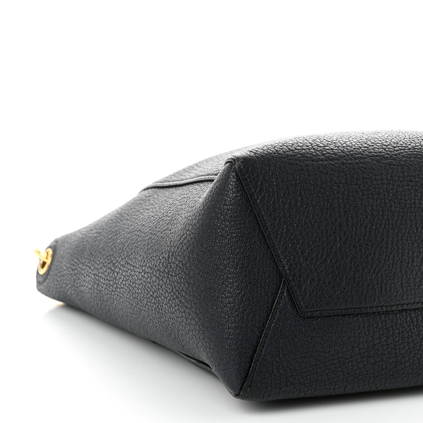 Soft Grained Calfskin Small Sangle Bucket Bag Navy Blue