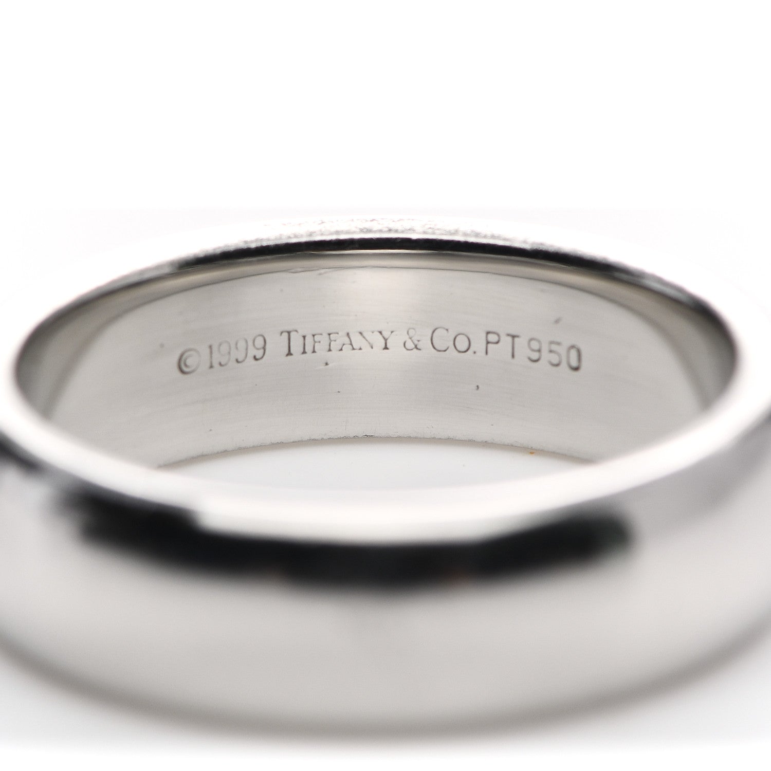 Tiffany Platinum 6mm Classic Wedding Band Ring 56 7.5 4 of 4