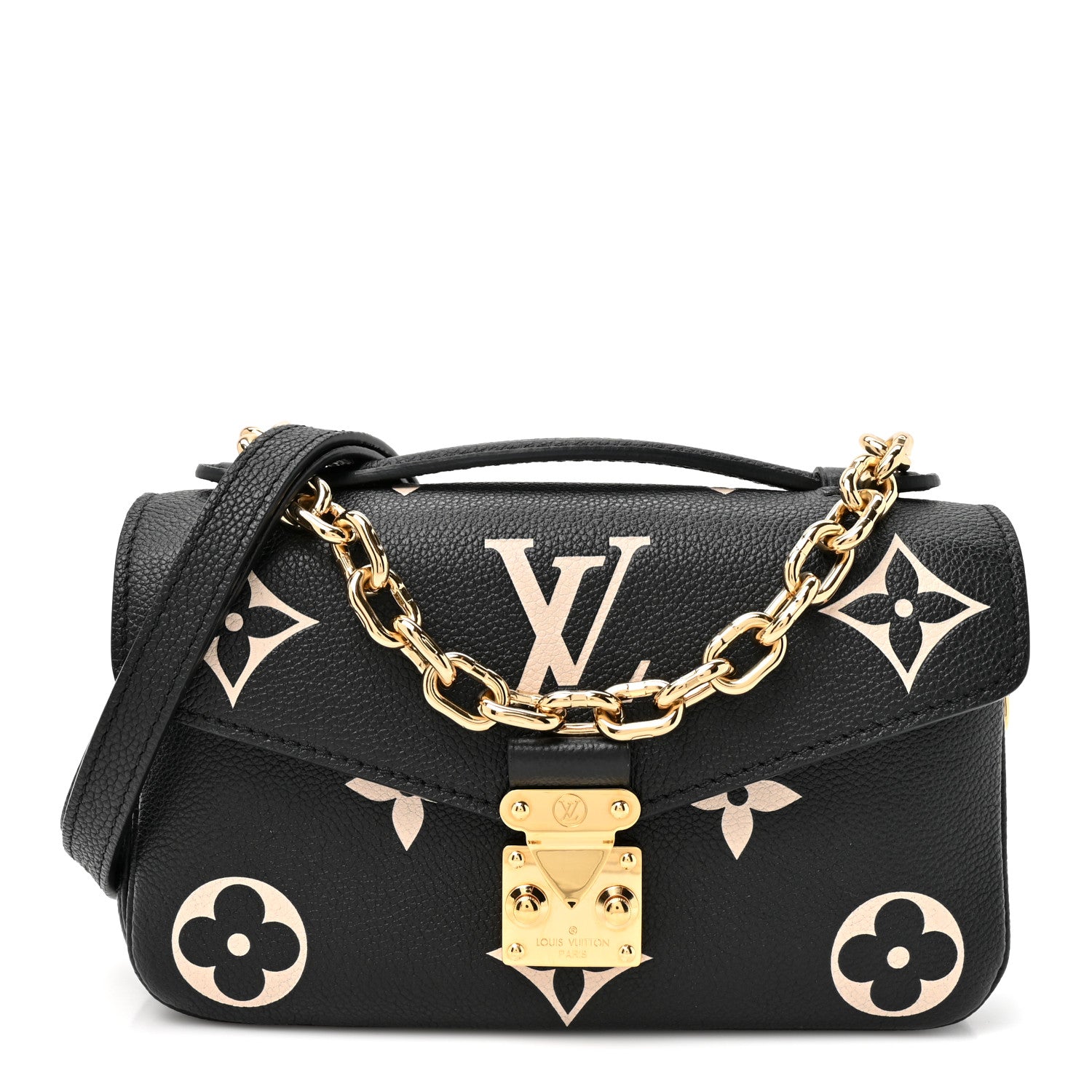 Louis Vuitton Empreinte Monogram Giant Pochette Metis East West Black Beige 1 of 10