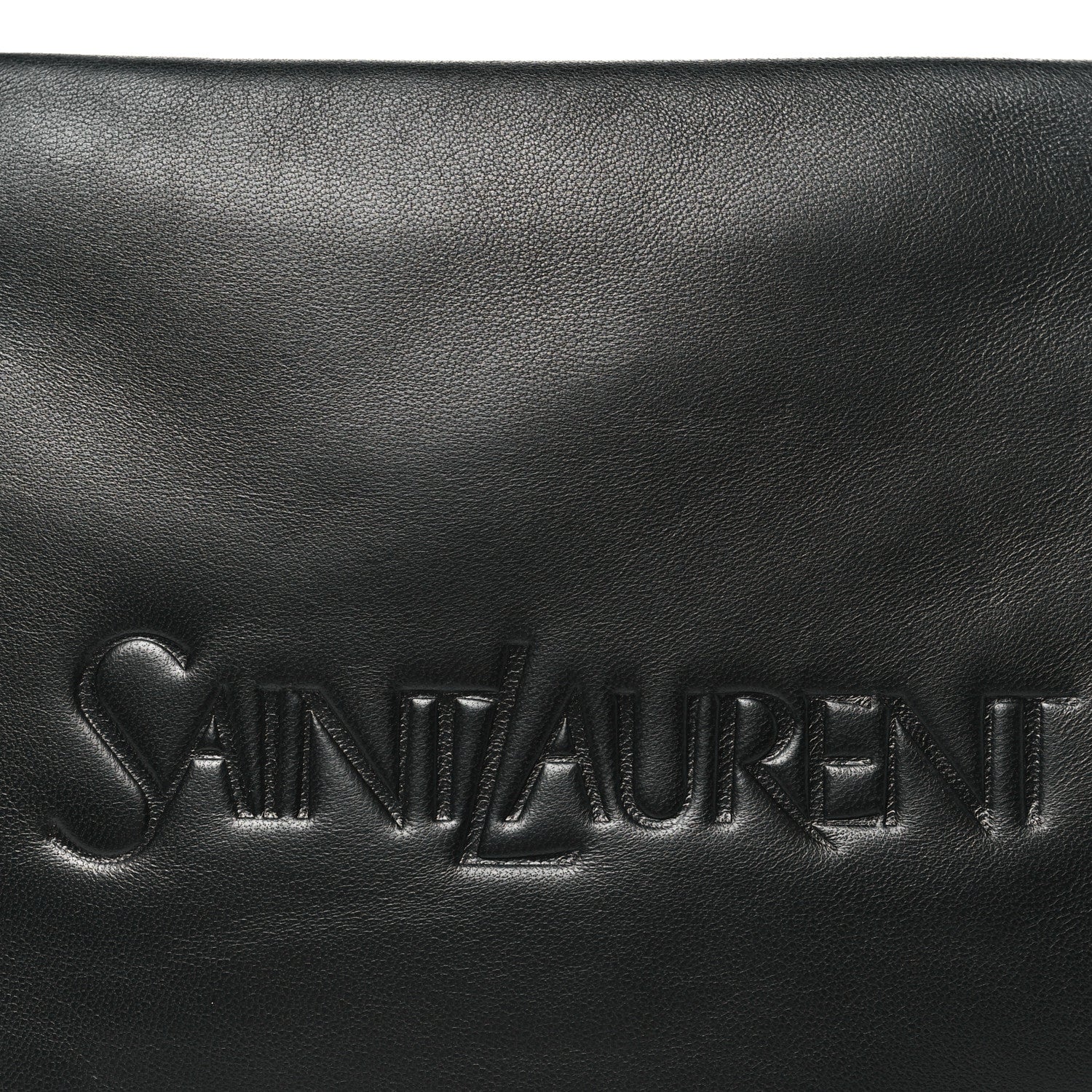 Saint Laurent Lambskin Large Puffy Pouch Black 8 of 8