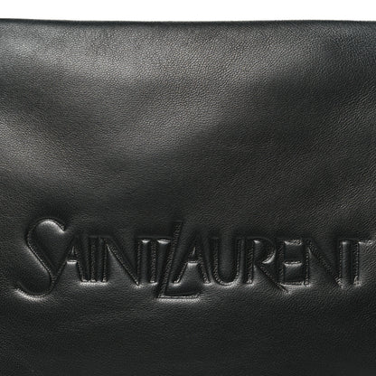Saint Laurent Lambskin Large Puffy Pouch Black 8 of 8