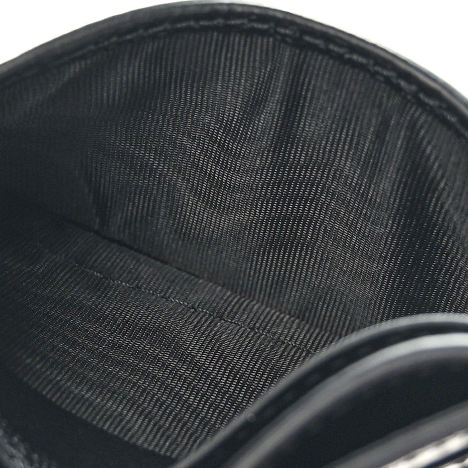 Gucci Textured Dollar Calfskin Interlocking G Card Holder Black 6 of 8