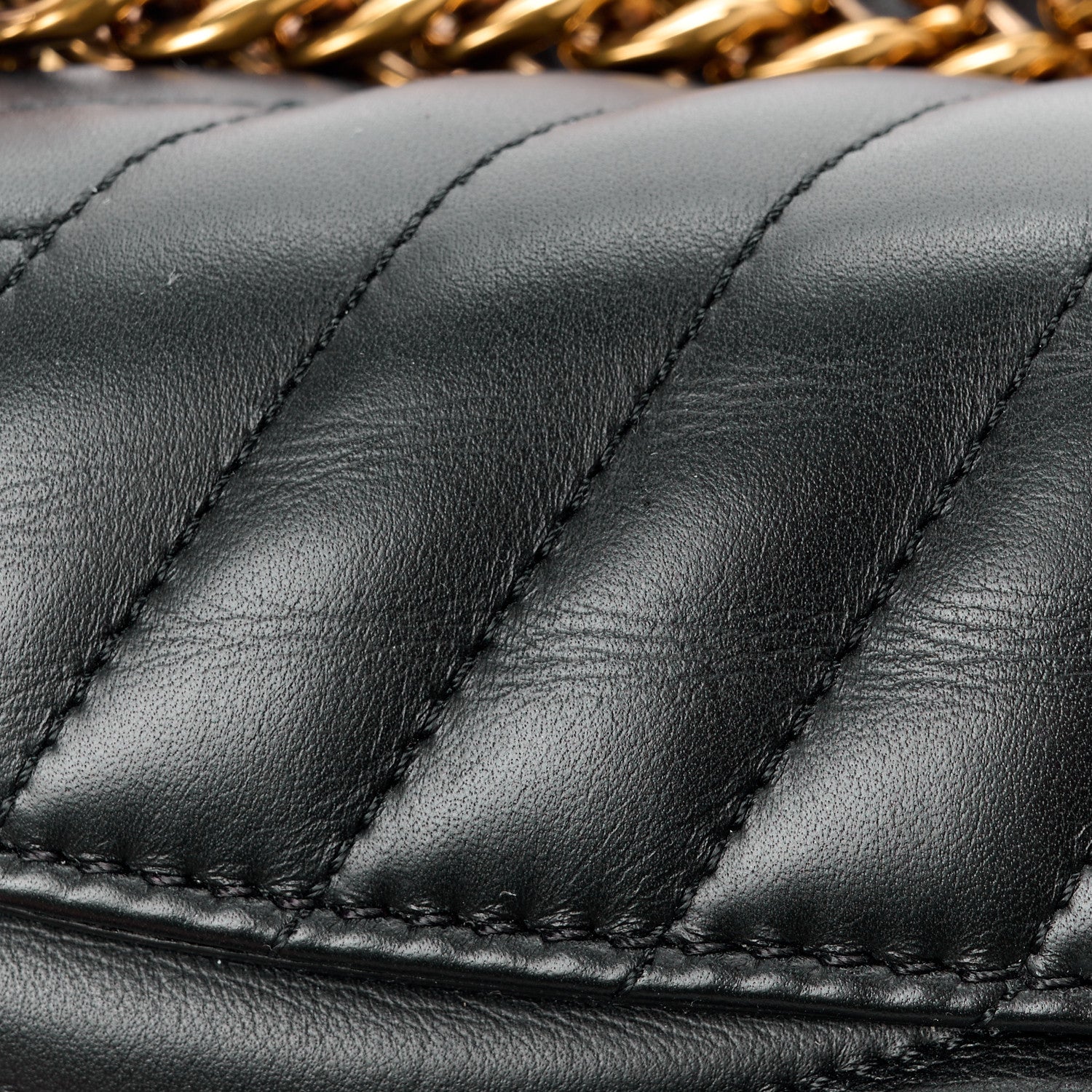 Louis Vuitton LOUIS VUITTON Calfskin New Wave Chain MM Black 15 of 15