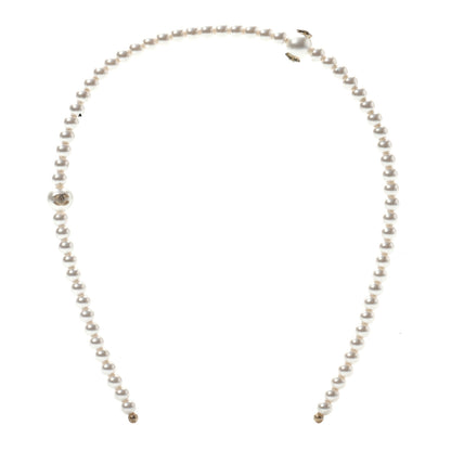 Chanel Pearl CC Headband Ivory 3 of 4