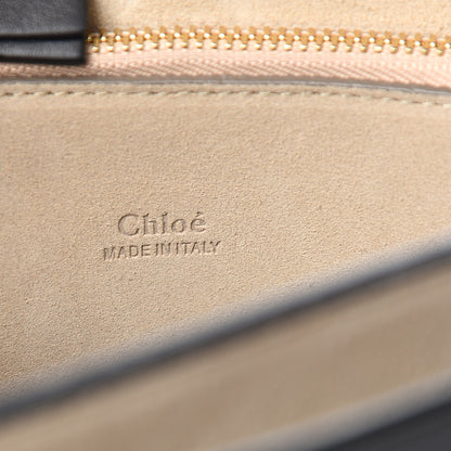 Chloe Suede Calfskin Medium Faye Shoulder Bag Carbon Grey 5 of 9