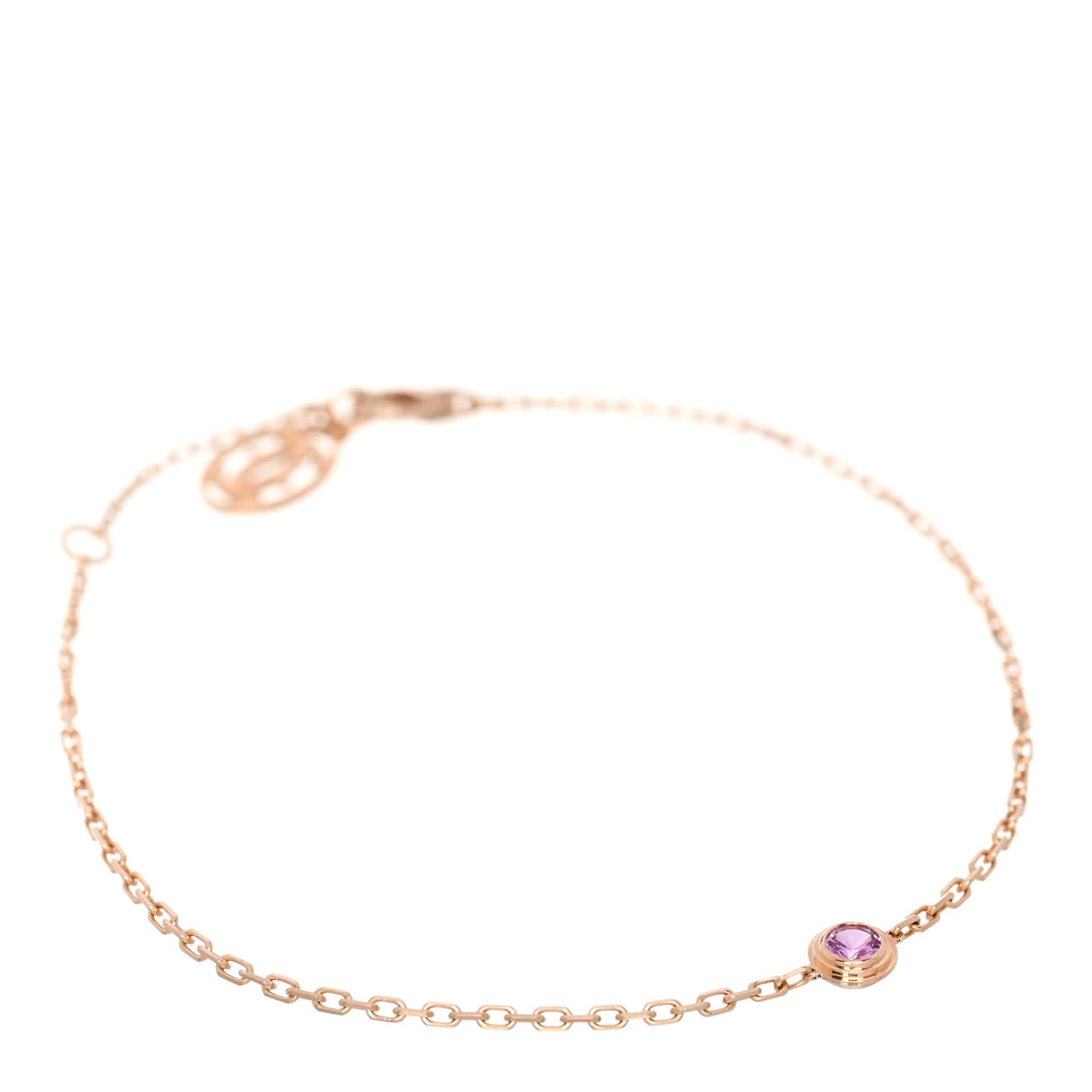 18K Pink Gold Pink Sapphire D'Amour Bracelet