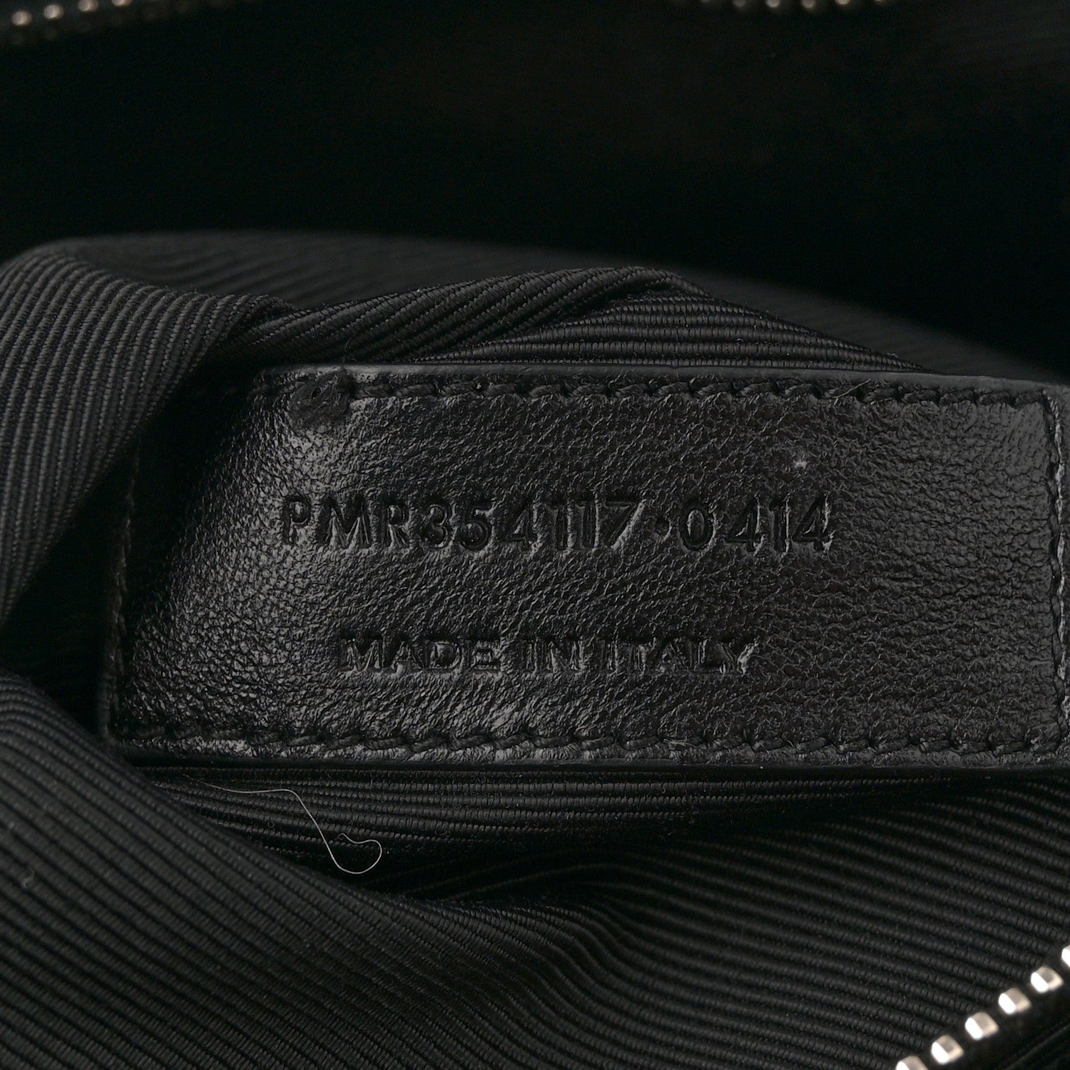 Saint Laurent Smooth Calfskin Matelasse Chevron Large Monogram Shopping Bag Black 7 of 12