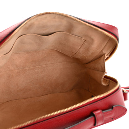 Gucci GG Supreme Monogram Flora Web Small Ophidia Top Handle Shoulder Bag Hibiscus Red 5 of 12
