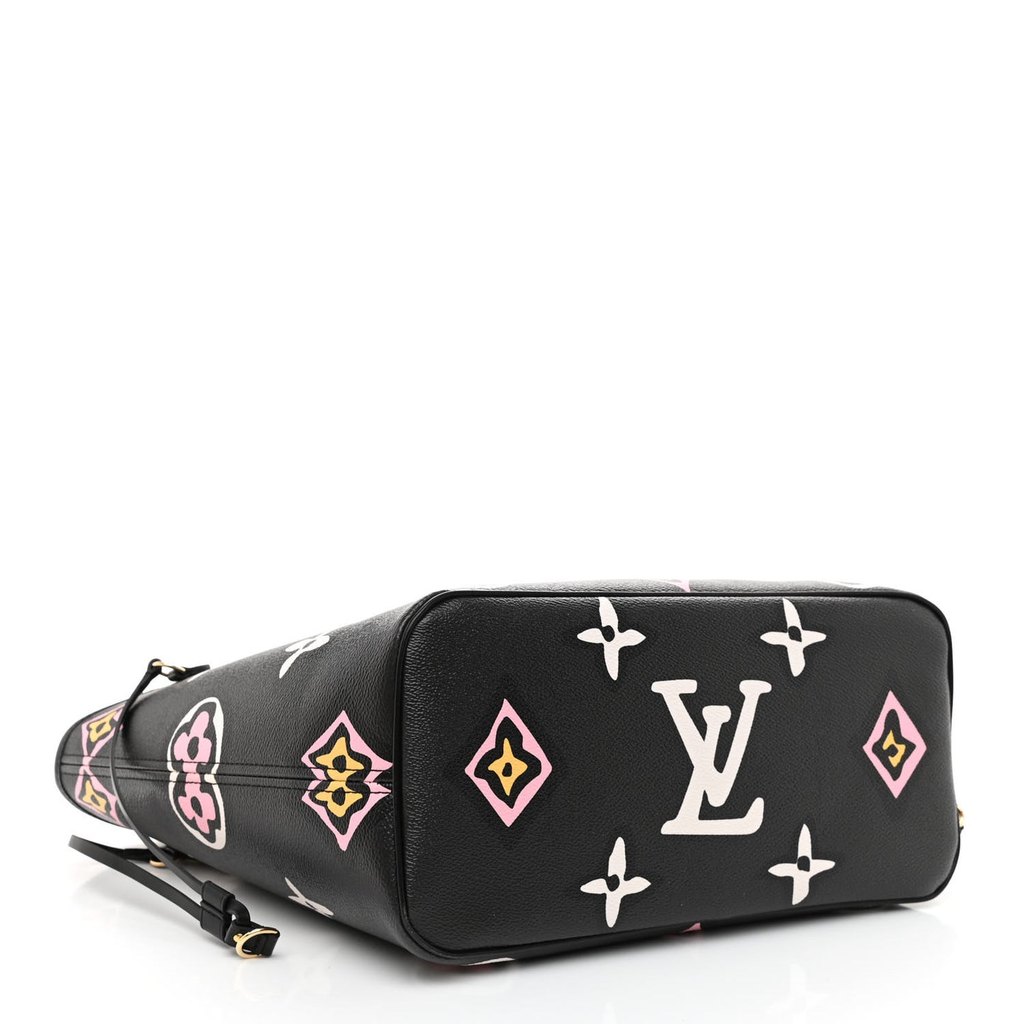 Monogram Giant Wild At Heart Neverfull MM Black