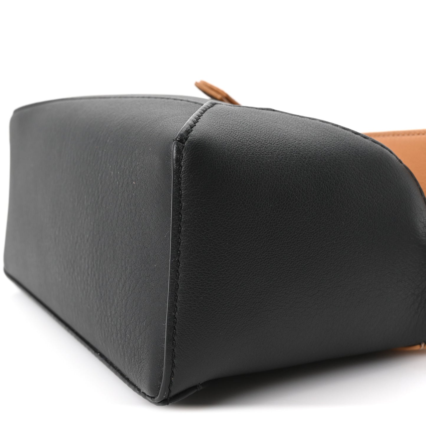 Calfskin Mini Puzzle Edge Bag Warm Desert Black
