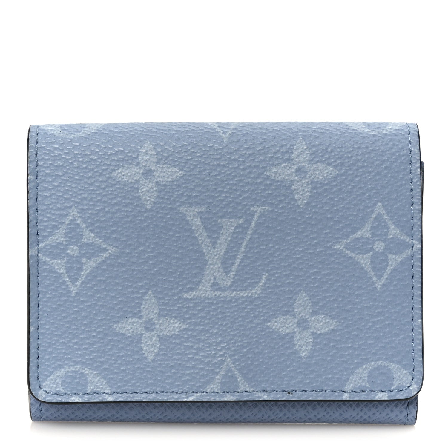 Louis Vuitton Taigarama Envelope Business Card Holder Sky Blue 1 of 8