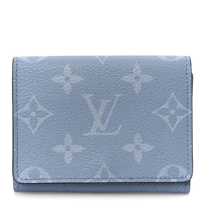 Louis Vuitton Taigarama Envelope Business Card Holder Sky Blue 1 of 8