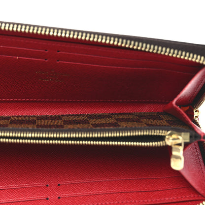Louis Vuitton Damier Ebene Clemence Wallet Cherry 5 of 6