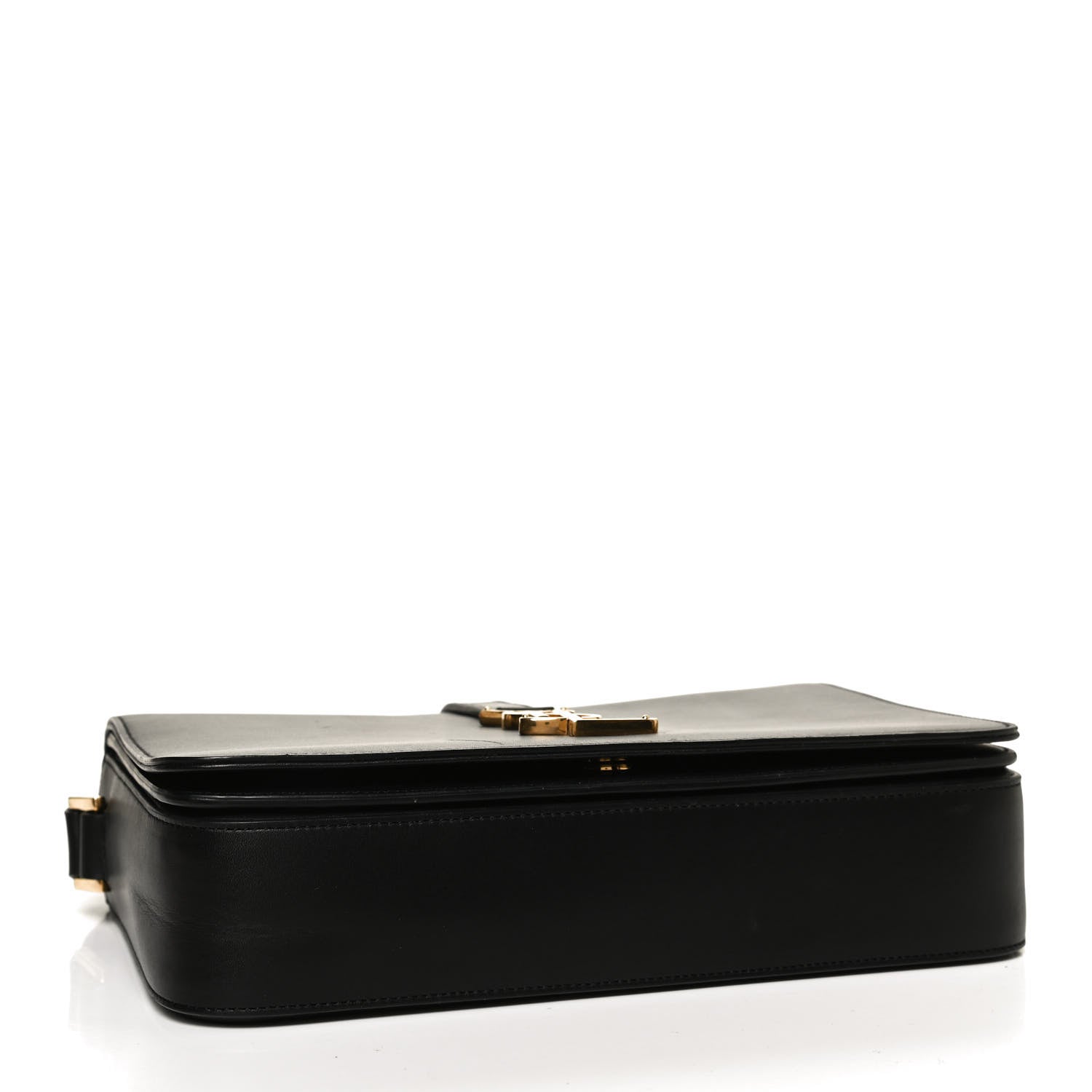 Saint Laurent Smooth Calfskin Medium Classic Monogram Universite Bag Black 5 of 11