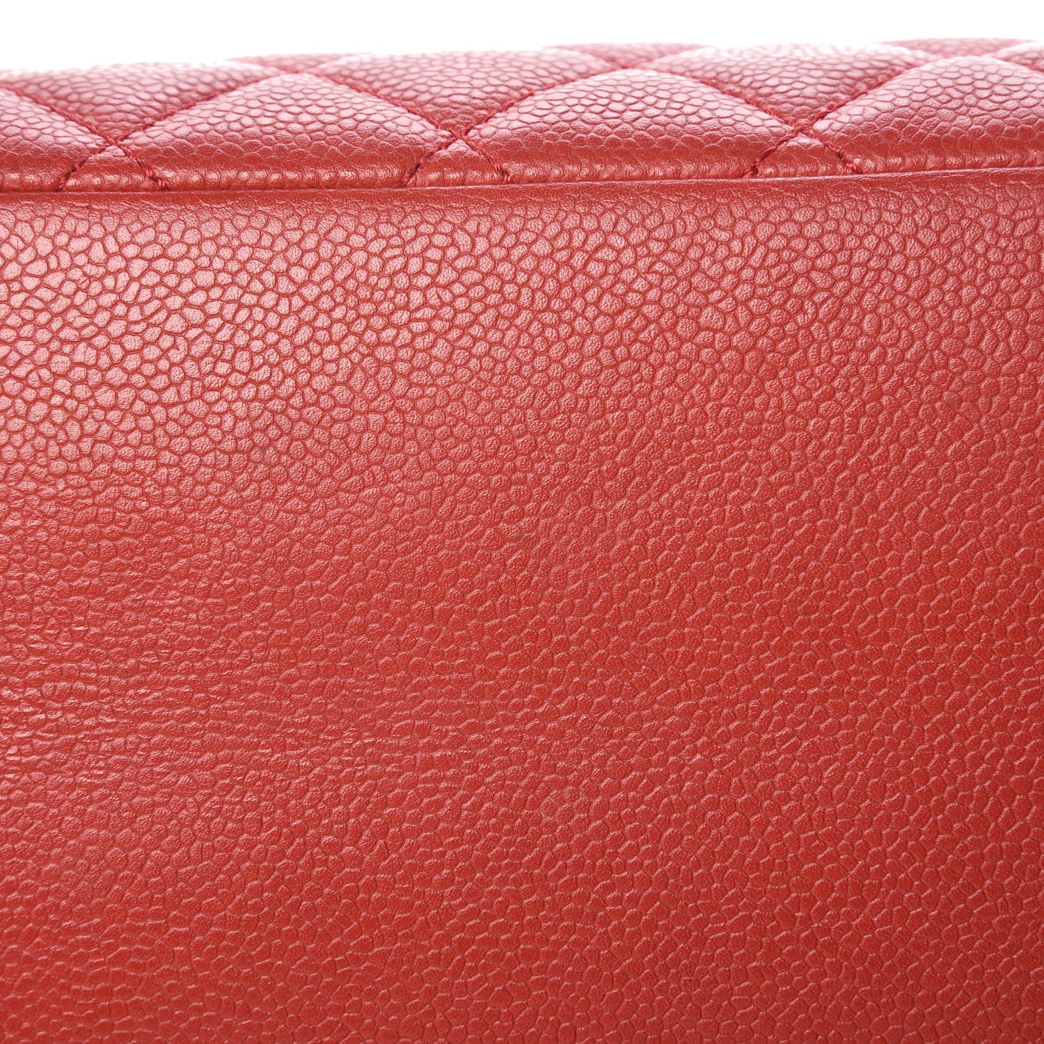 Chanel Caviar Quilted Grand Shopping Tote GST Red 10 of 14
