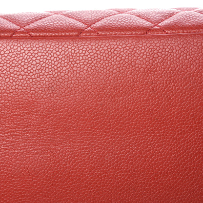 Chanel Caviar Quilted Grand Shopping Tote GST Red 10 of 14