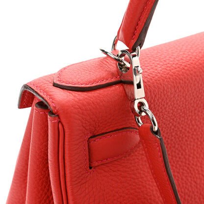 Hermes Togo Kelly Retourne 28 Rouge Casaque 9 of 14