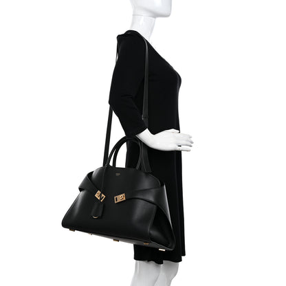 Salvatore Ferragamo Calfskin Medium Hug Bag Black 2 of 10