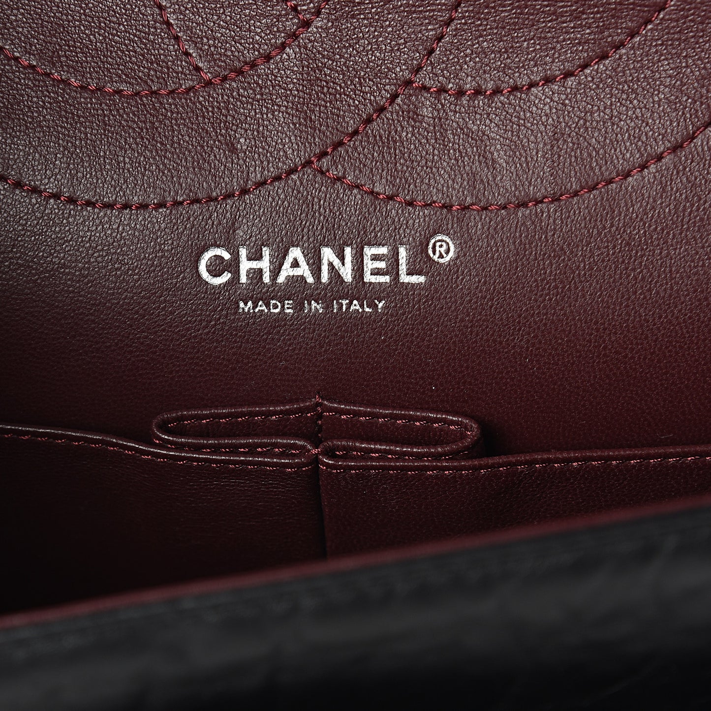 Aged Calfskin Quilted 2.55 Reissue 227 Flap Black