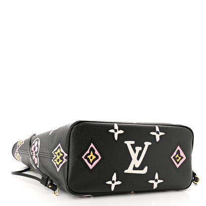 Louis Vuitton Monogram Giant Wild At Heart Neverfull MM Black 5 of 10