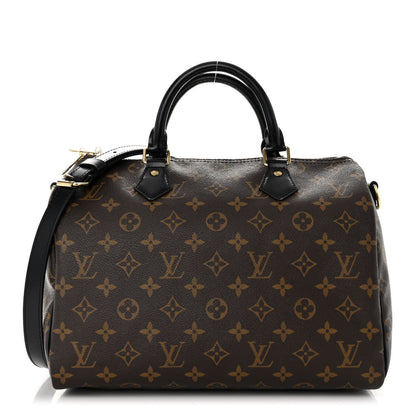 Louis Vuitton Monogram My World Tour Speedy Bandouliere 30 Black 1 of 13