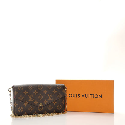 Louis Vuitton Monogram Pochette Felicie Chain Wallet Fuchsia 9 of 9