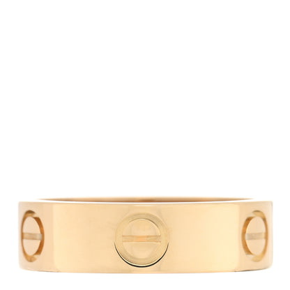 Cartier 18K Yellow Gold 5.5mm LOVE Ring 55 7.25 1 of 5