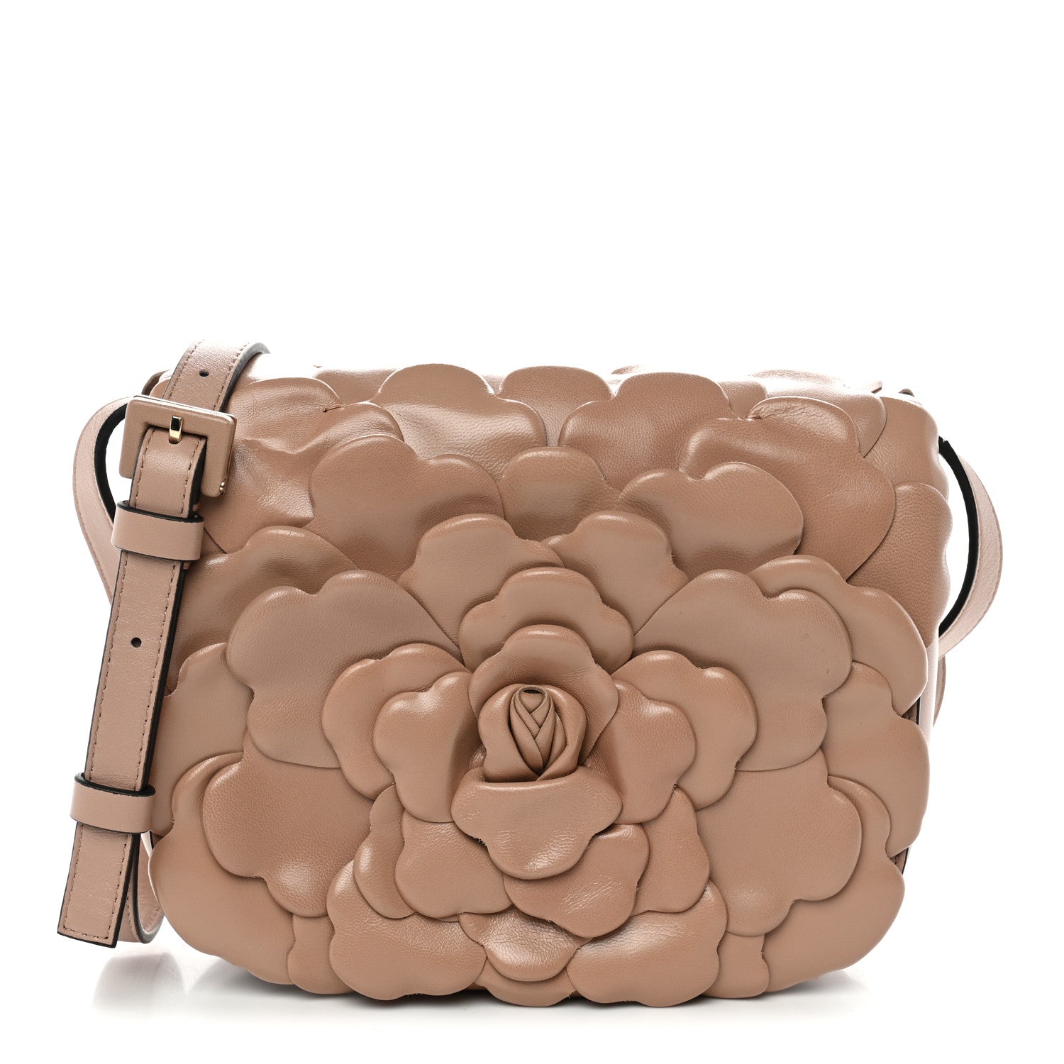Valentino Garavani Nappa Atelier 03 Rose Edition Small Flap Crossbody Bag Rose Cannelle 1 of 10