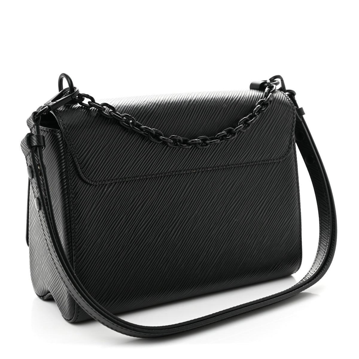 Epi Twist Shoulder Bag MM Matte Black