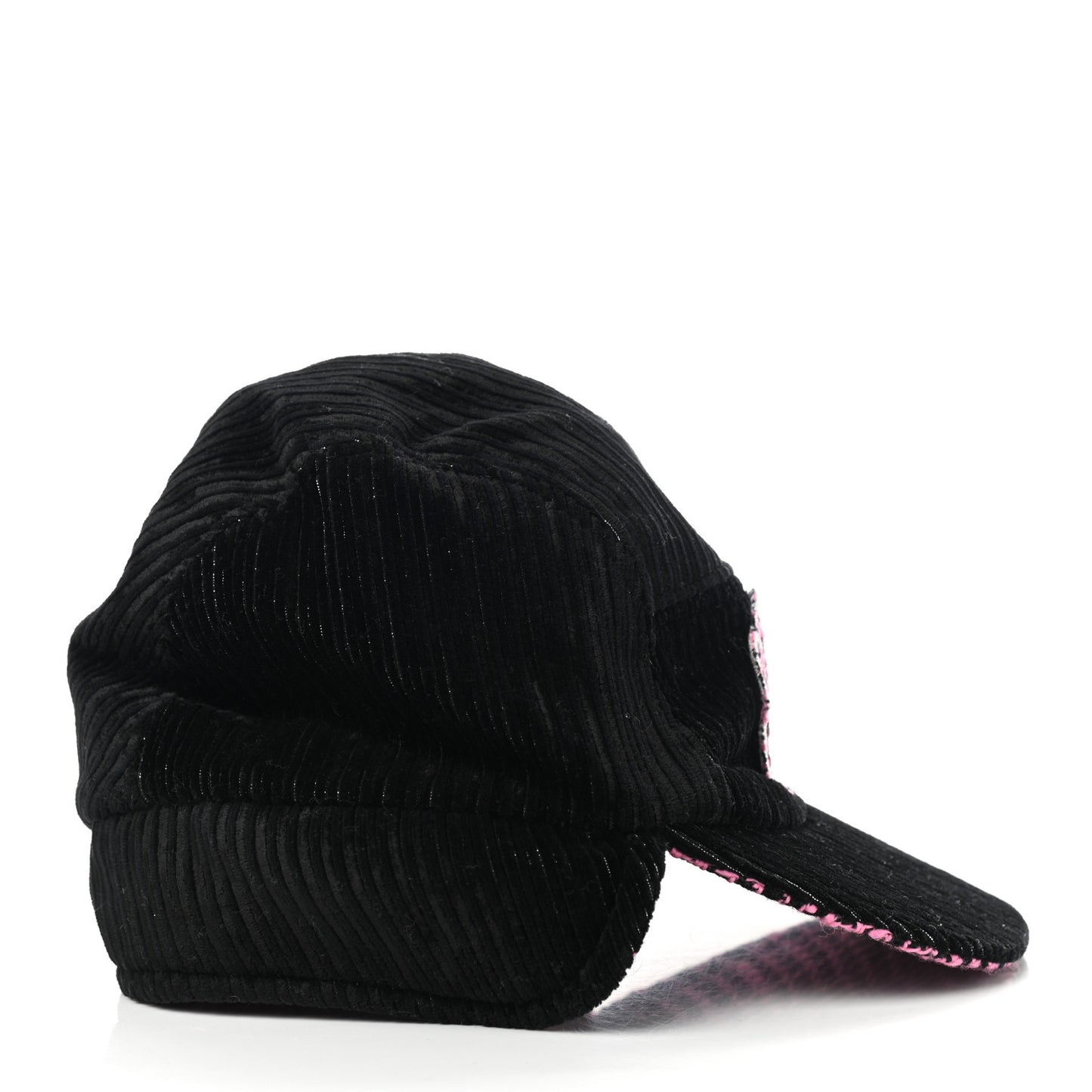 Cotton Tweed CC Snowflake Cap Hat M Pink Black