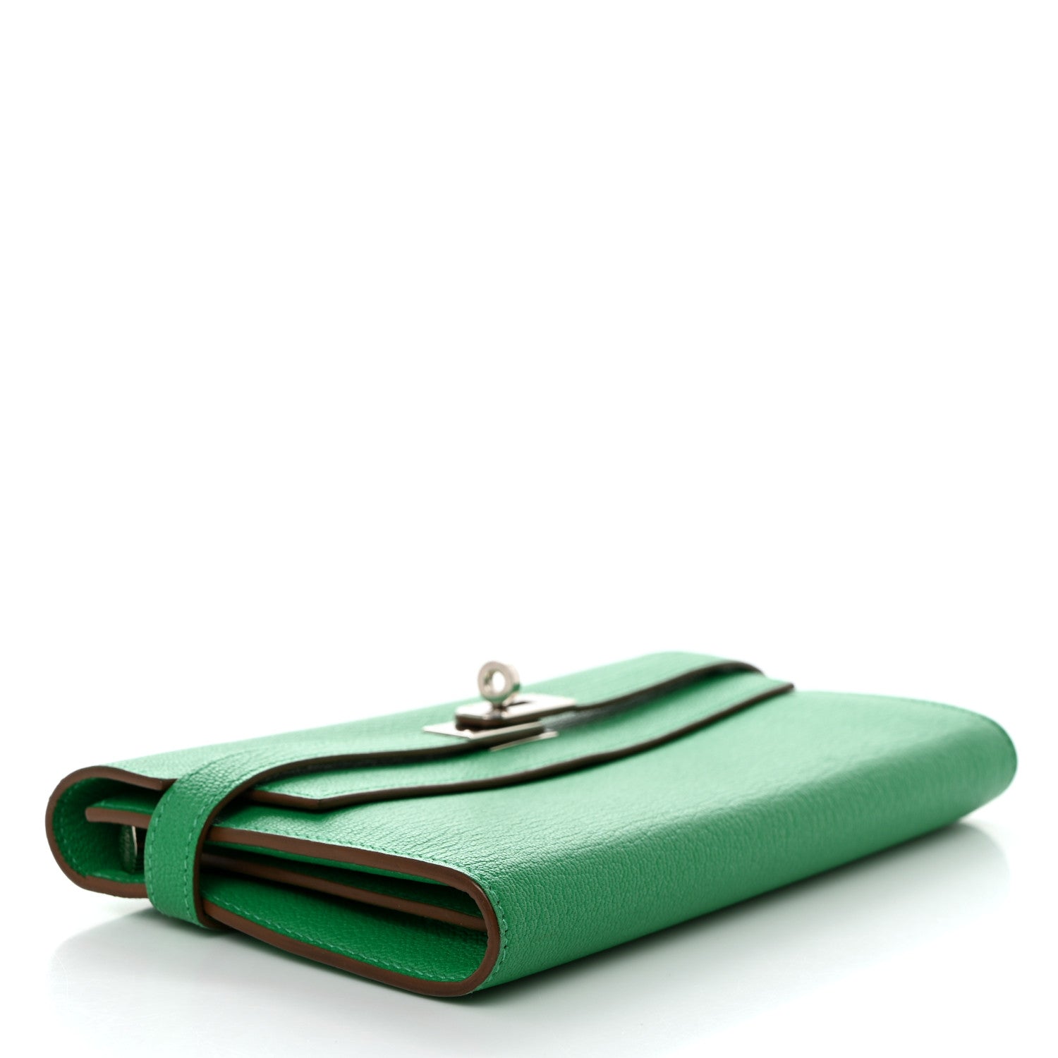 Hermes Chevre Mysore Kelly Longue Wallet Bambou 4 of 9