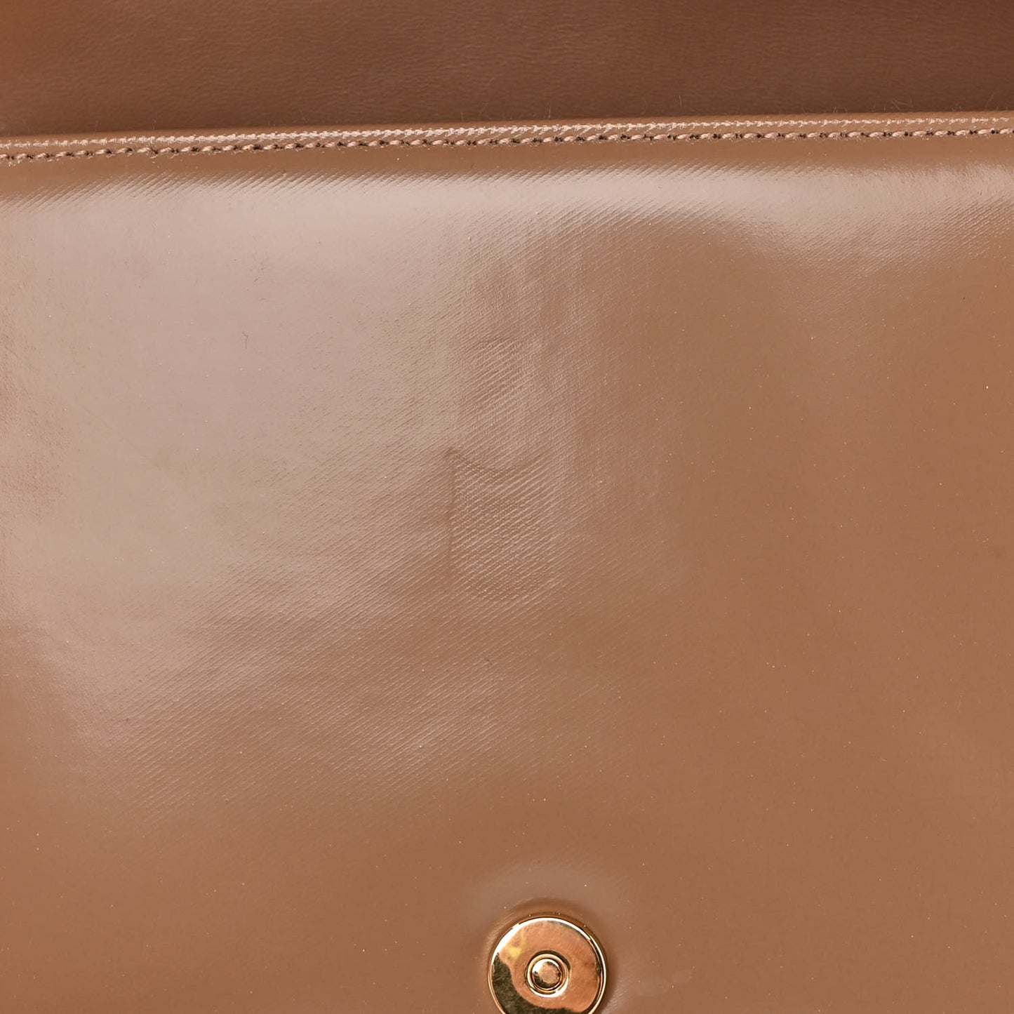 Patent Quilted Horseferry Print Small Lola Bag Tan